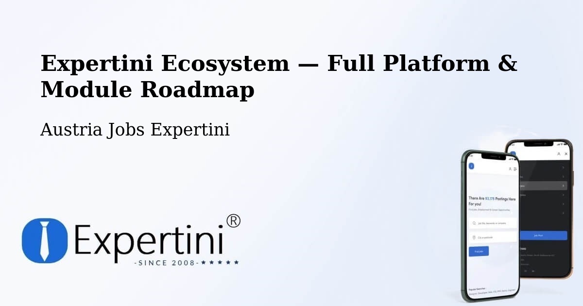 Expertini Ecosystem — Full Platform & Module Roadmap – Grein